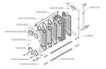 3D-Bild geschraubter Plattenwärmetauscher mit Flansch-Anschlüssen